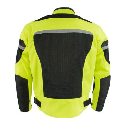 Milwaukee Leather Men's Mesh & Nylon Combo Racer Jacket