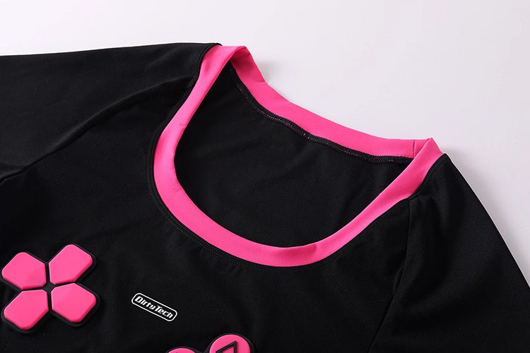 Anime eSports Gaming Style Crop Top with Low Rise Shorts Cosplay Costume Set