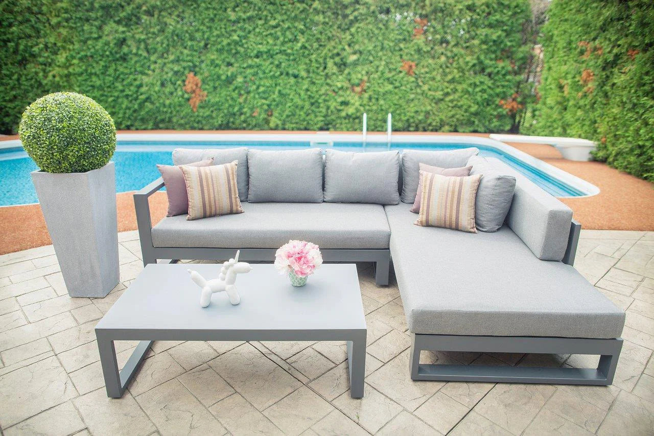 Oasis 3-Piece Aluminum Outdoor Sectional - AURABAGS SHOP