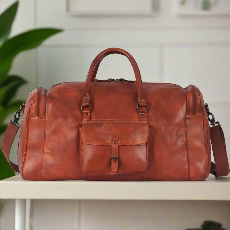 MET 5 Pocket Leather Duffle Bag