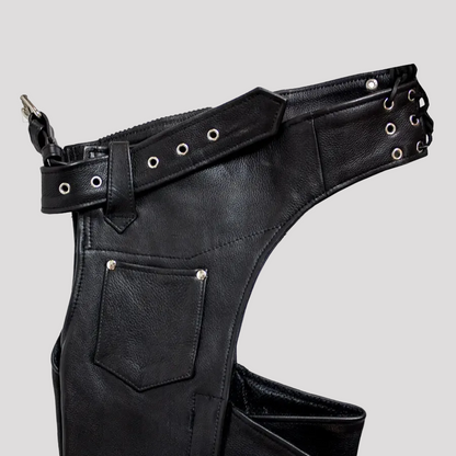 Open Road Heavy Duty Leather Chaps