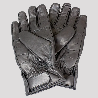 Open Road Men's Leather Kevlar Knuckle Motorcycle Gloves