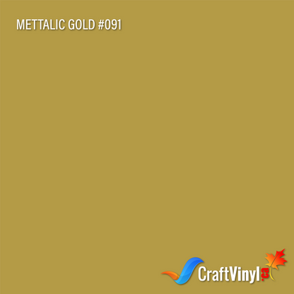 Oracal 651 Metallic Gold #091 sheets and rolls