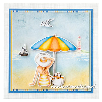 Marianne Design Stamp & Die Set - Beach Umbrella