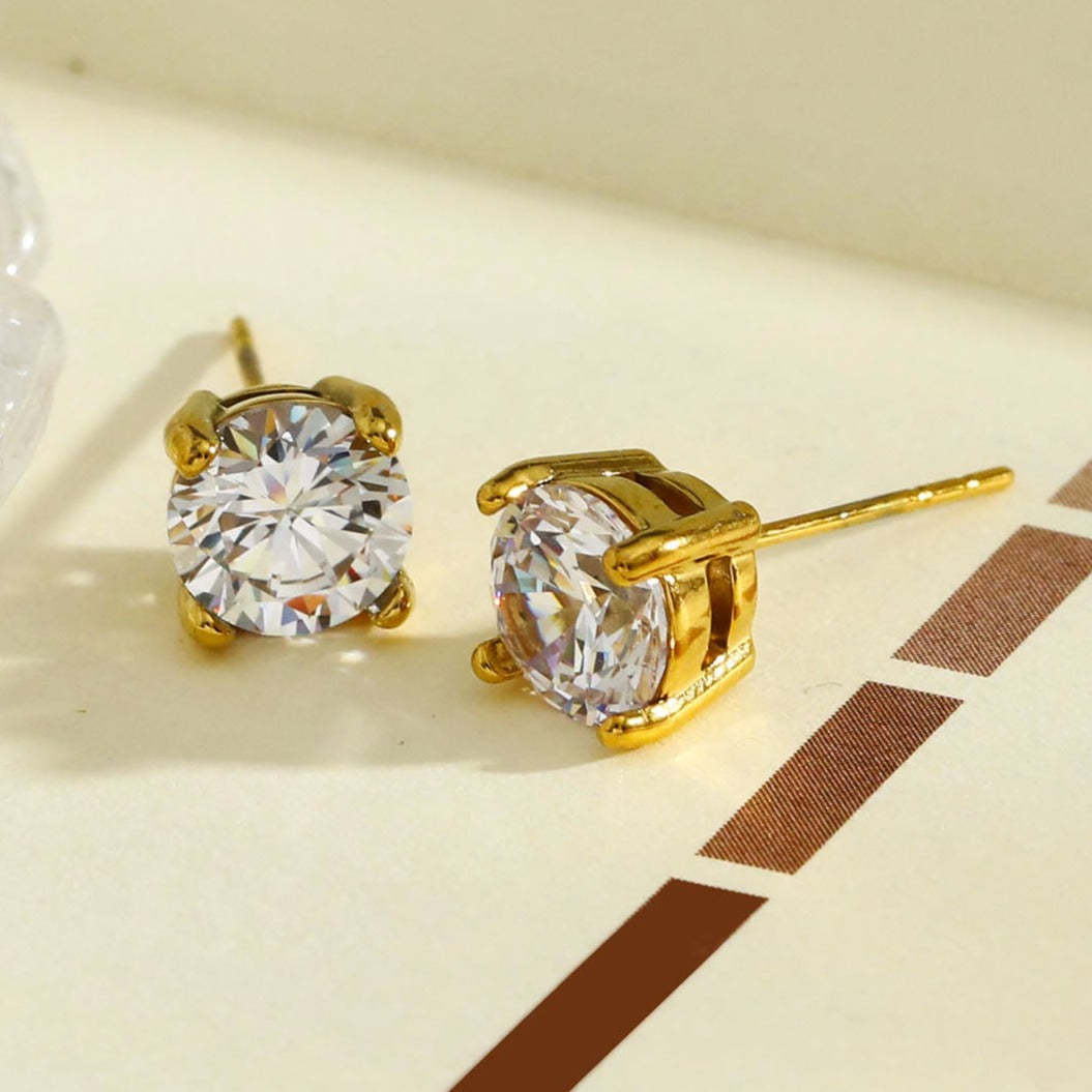 CODI Gold: Moissanite (Diamond Alternative) Essential Daily Studs