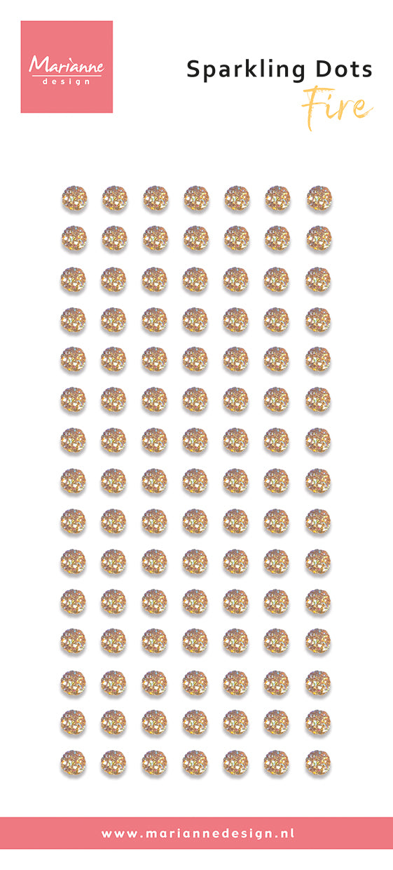Marianne Design Sparkling Dots - Fire