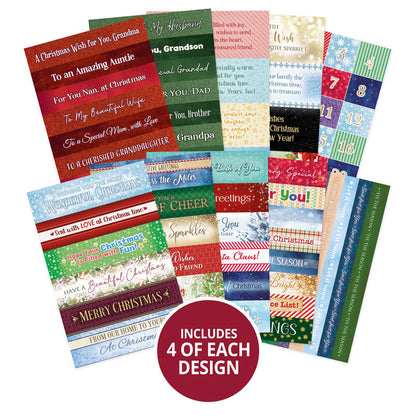 Festive Splendid Sentiments for Square Pocket Pad
