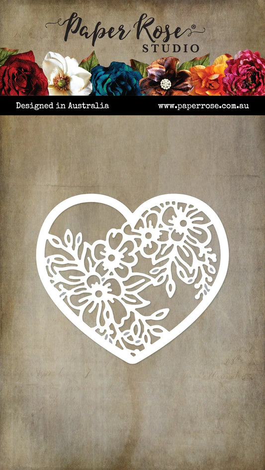 Wedding Blooms Heart Metal Die