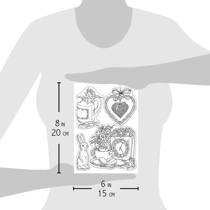 Ciao Bella Clear Stamp Set 6x8 Spring Time