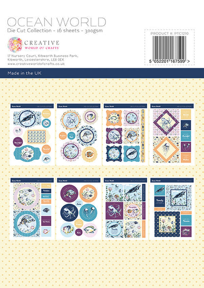 The Paper Tree Ocean World A4 Die Cut sheets