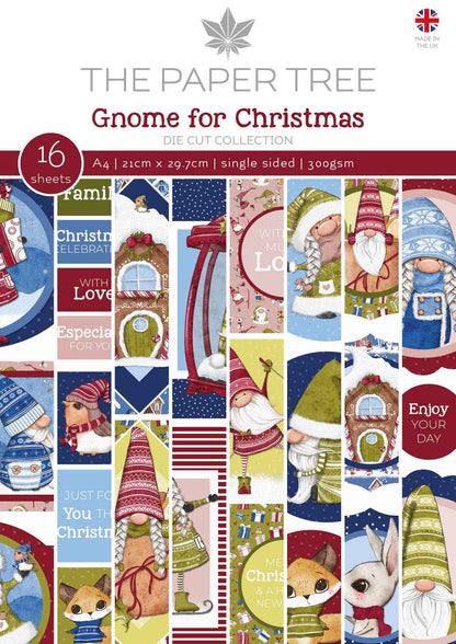 The Paper Tree Gnome for Christmas A4 Die Cut sheets