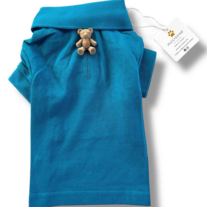 Dark teal cotton shirt