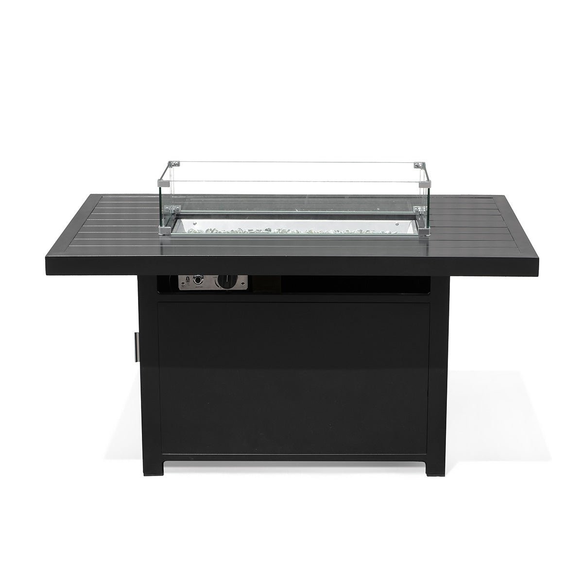 Aluminum Propane 48" Rectangle Outdoor Fire Pit Table - AURABAGS SHOP