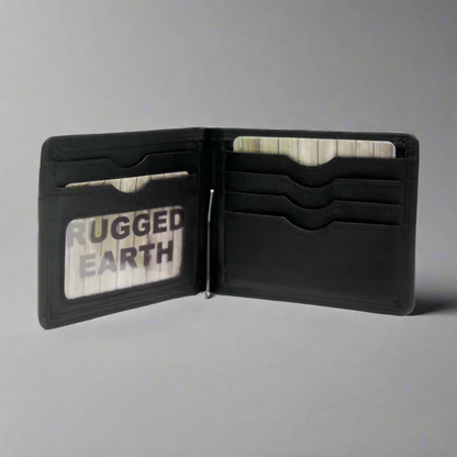 Rugged Earth Men's Leather Money Clip Wallet