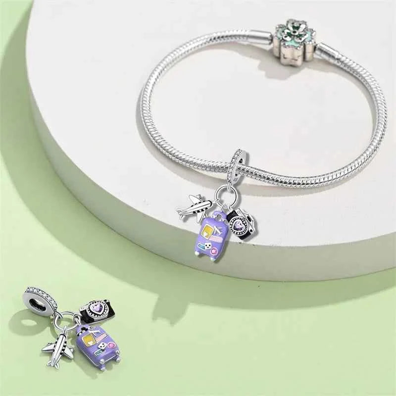 Travel Diary Sterling Silver Charm