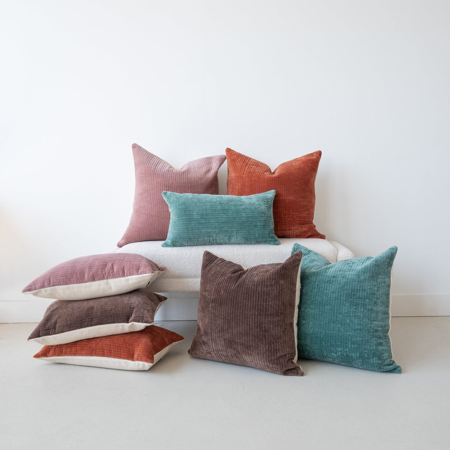 VELVET - RIBBED ROSE PINK