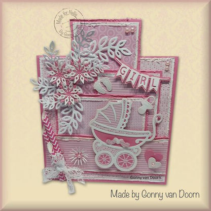 Nellie's Choice Shape Die - Girl/Boy Flags
