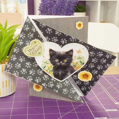 Luxury Shaped Card Blanks & Envelopes - Side Twist Gatefold