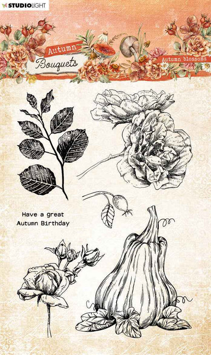 SL Clear Stamps Autumn Blossoms Autumn Bouquet 98x138x3mm 5 PC nr.509