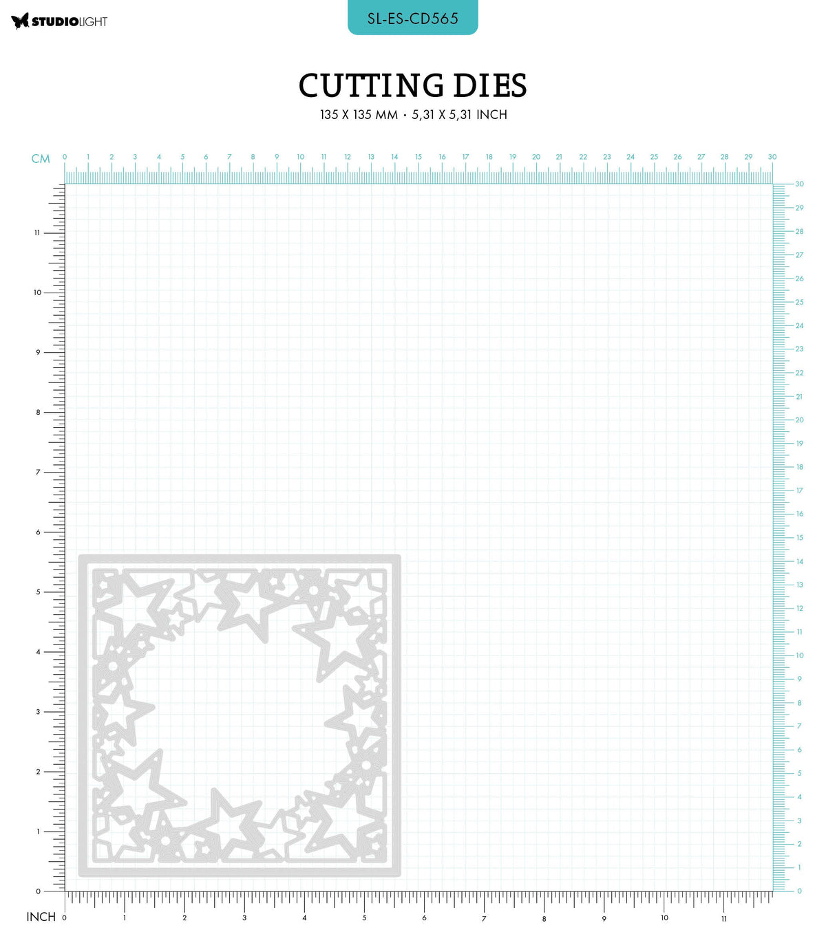 SL Cutting Die Star Square Essentials 135x135x1mm 2 PC nr.565
