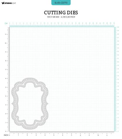 SL Cutting Dies Dots Frame Shape Essentials 105x148x1mm 4 PC nr.715