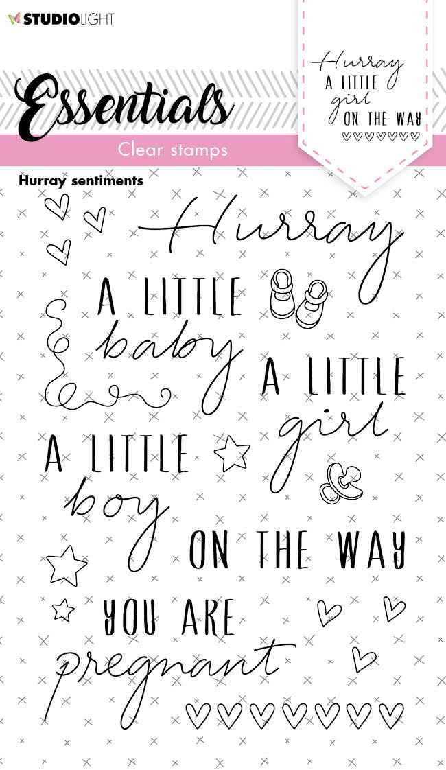 SL Clear Stamp Hurray Sentiments Essentials 105x148x3mm 1 PC nr.172