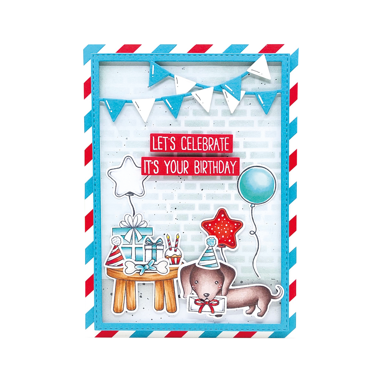 SL Stamp & Cutting Die Dachshund Sweet Stories 16 PC