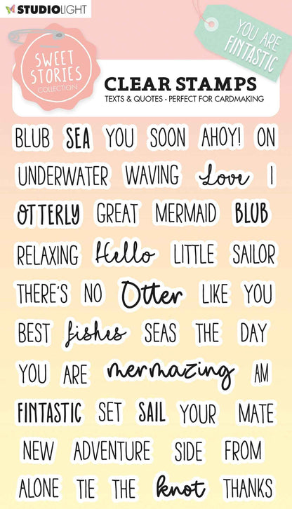 SL Clear Stamp Quotes Small Fintastic Sweet Stories 148x105x3mm 46 PC nr.442