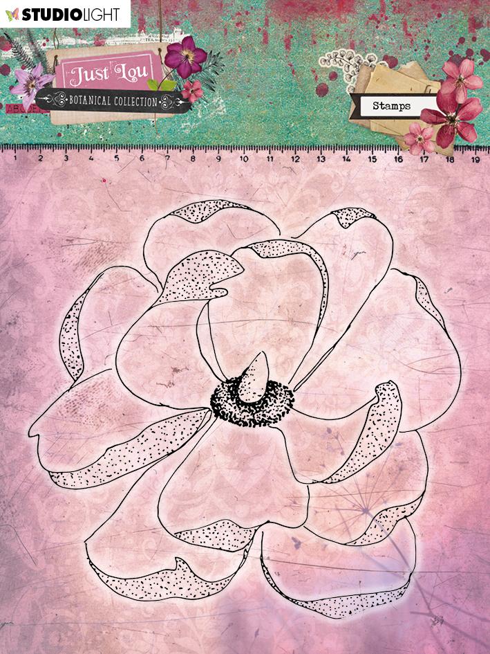 Clear Stamp 11x11 cm, Just Lou Botanical Collection nr.07