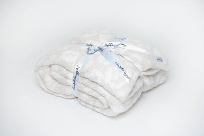 Blushing Beige & Off White Leopard 2.0 Print Extended Throw