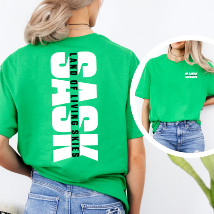 SASK Land Of Living Skies Unisex T-shirt | Saskatchewan Clothing