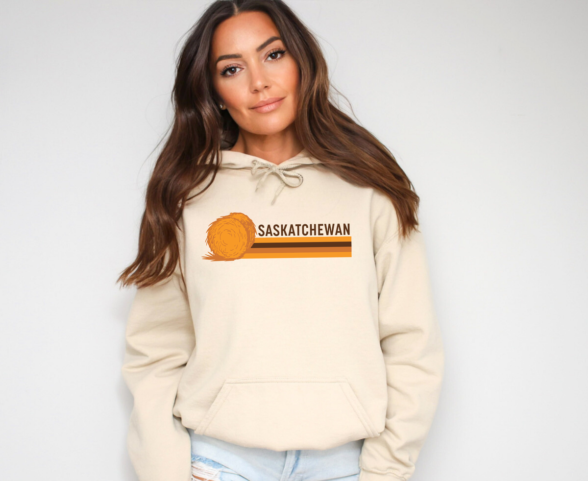 Saskatchewan Retro 70s Unisex Hoodie | Sask Clothing