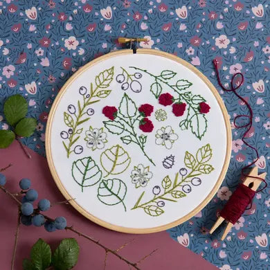 Hawthorn Handmade - Blackthorn Bramble Embroidery Kit