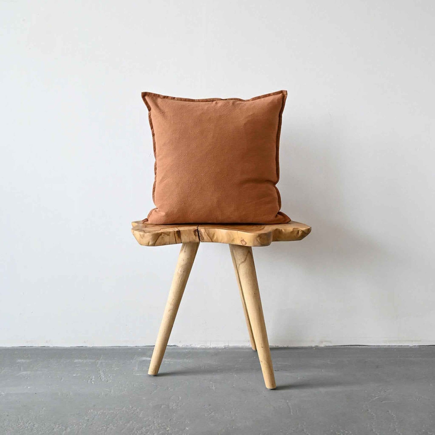 COTTON/ LINEN - RUST