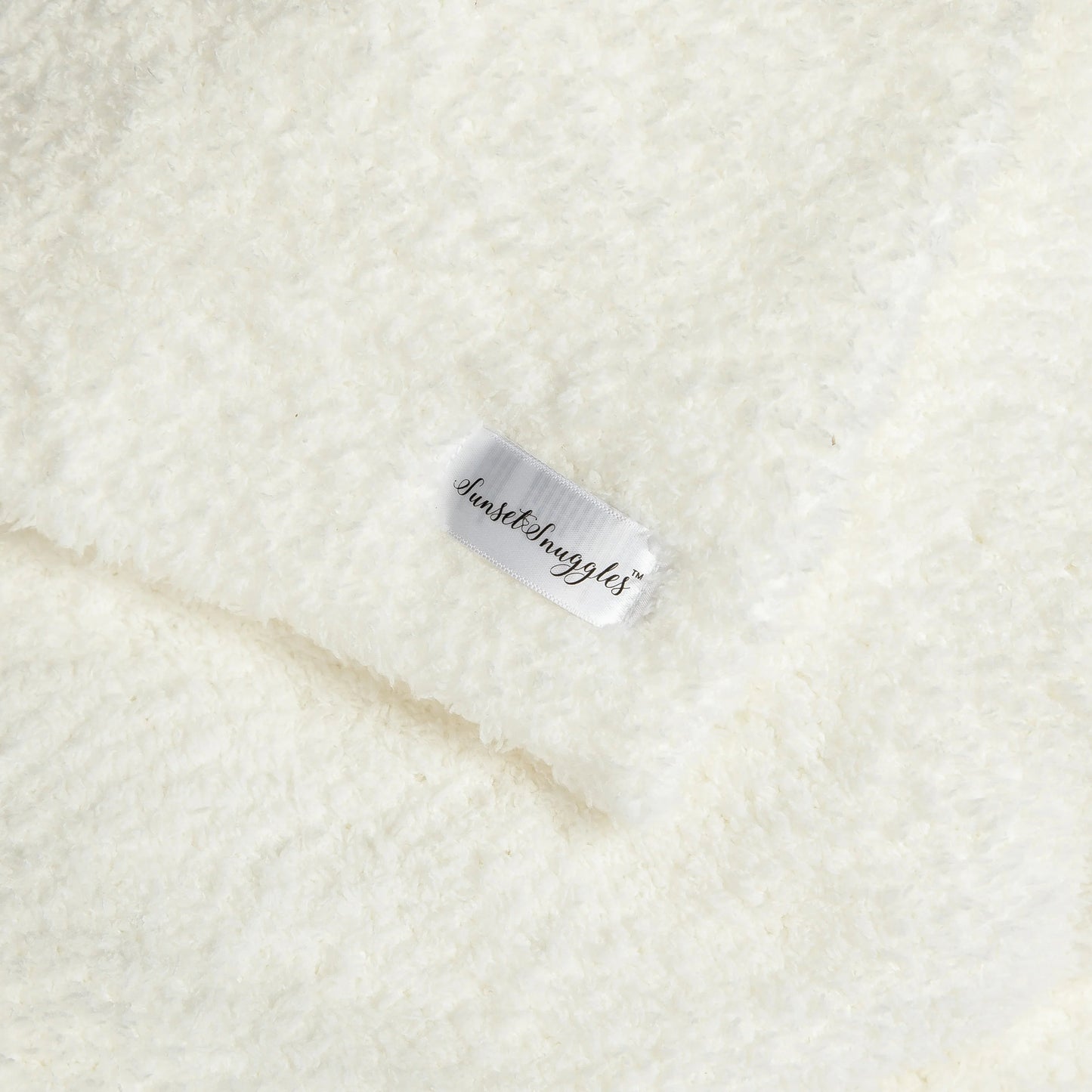 White Solid Double Layered Throw