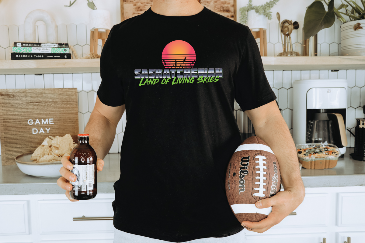 Saskatchewan Retro 80s Unisex T-shirt | Saskatchewan Clothing | Prairie Clothing