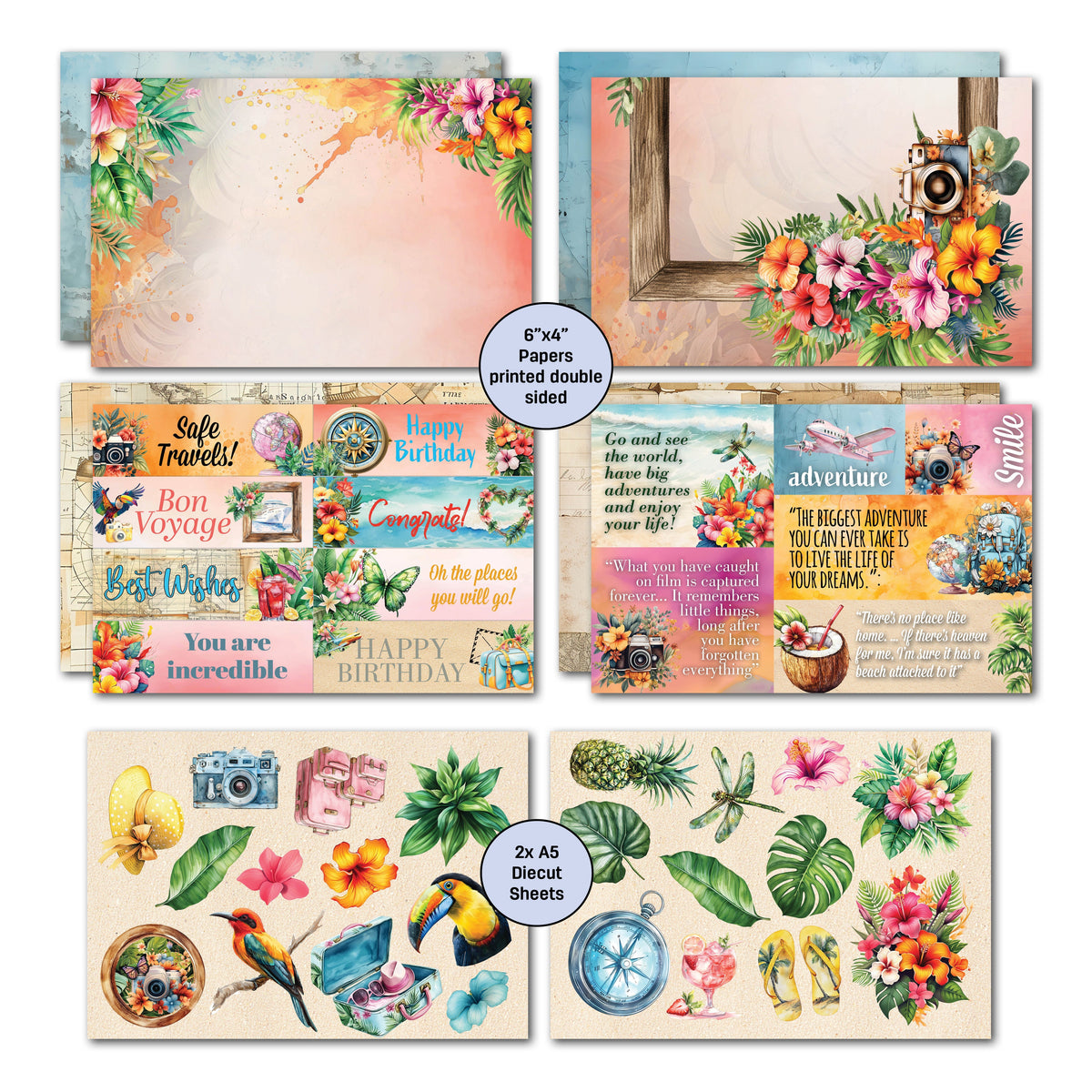 3Quarter Designs Tropic Excursion 6x4 Card Pack