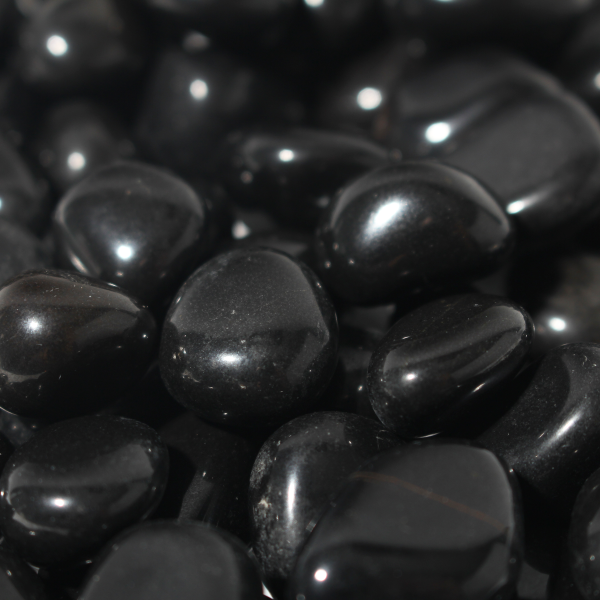 Agate Black Tumbled Stones