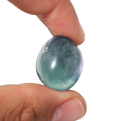 Green Fluorite A Tumbled Stones