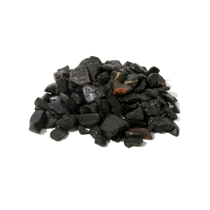 Tourmaline and Hematite Tumbled Stone - Free Form - 1lb