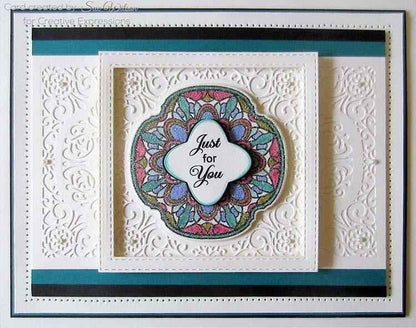 Creative Expressions Stamps To Die For Lesley's Kaleidoscope Pre Cut Stamp