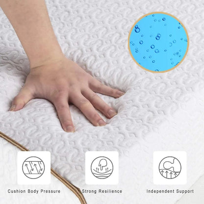 UltraFlex®GLORY 10" Orthopedic Pocket Coil Foam Encased, Eco-friendly Hybrid Mattress (Made in Canada)