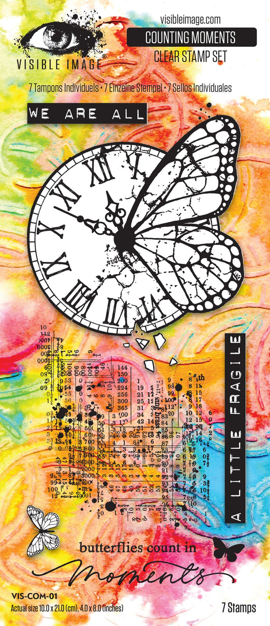 Visible Image Counting Moments 4in x 8in Stamp Set