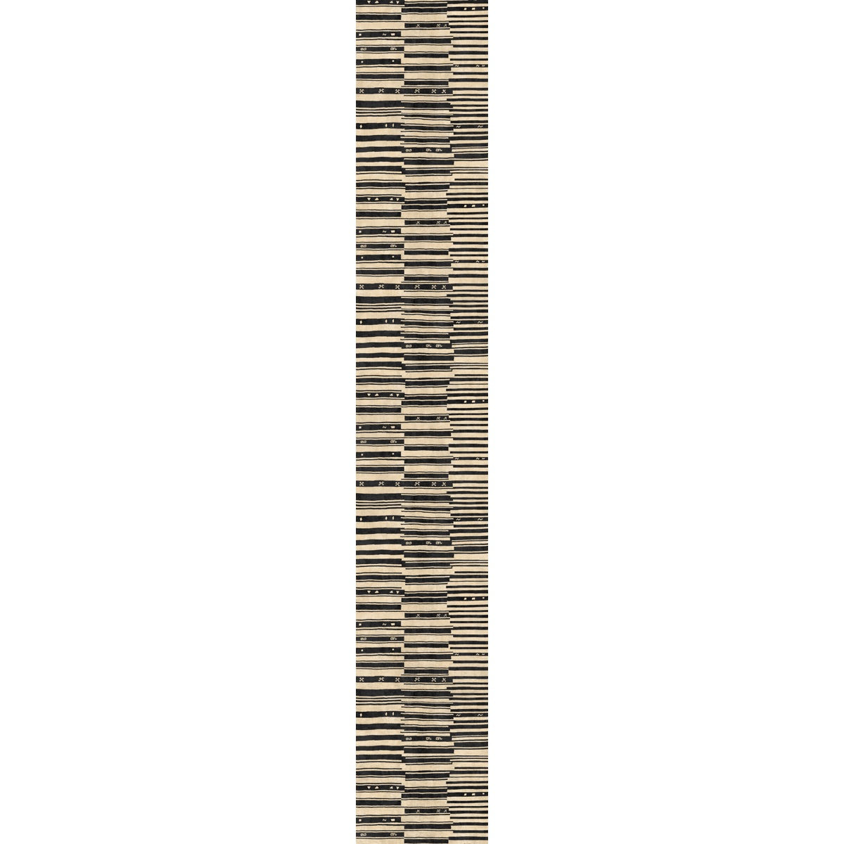 Xelara Natur Schwarzer Teppich