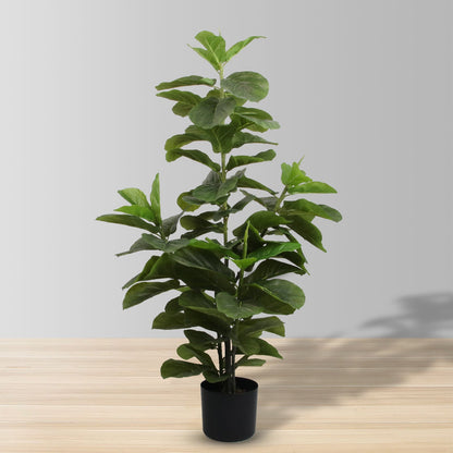 KUNSTGIPS FIDDLE POTTED PLANT 48"