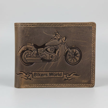 Viceroy Men's Bike Embossed Leather Wallet