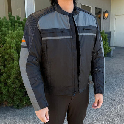 Open Road Men's Armored Textile Motorcycle Jacket