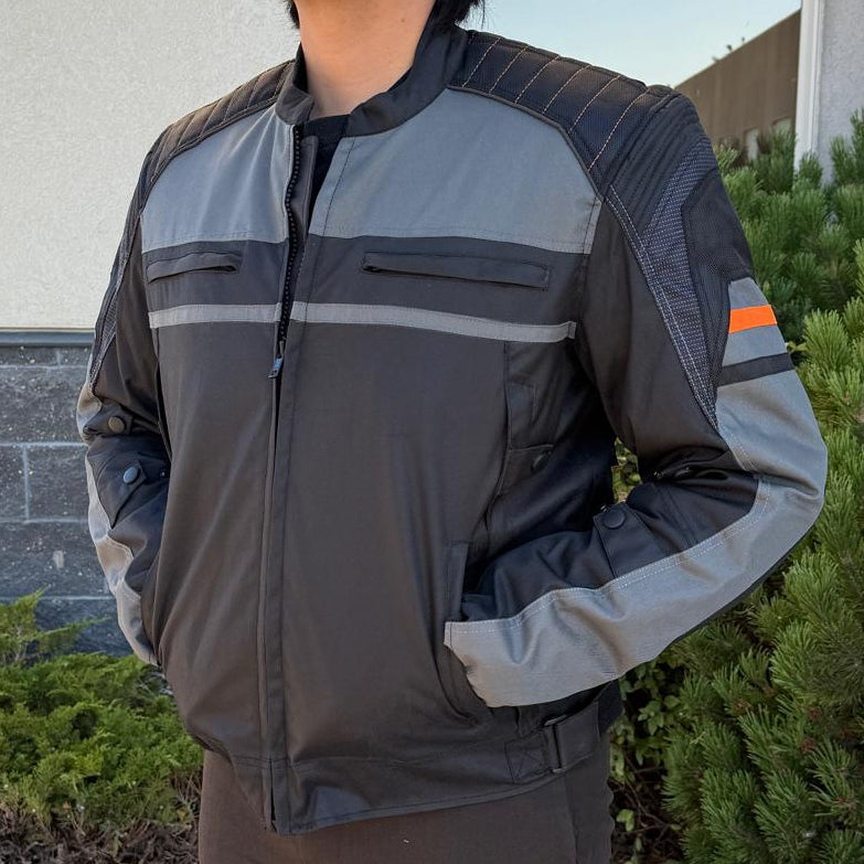 Open Road Men's Armored Textile Motorcycle Jacket