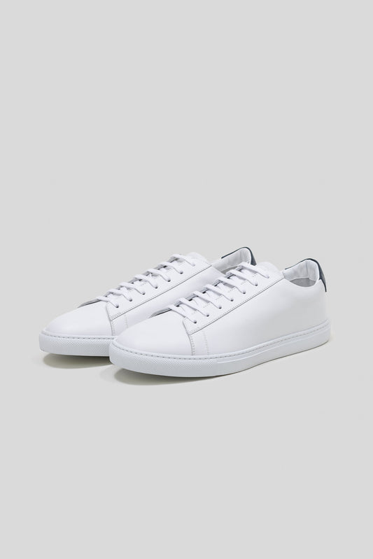 White Calfskin Leather Sneaker – Handmade in Italy