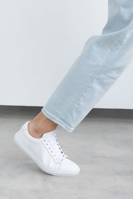 White Calfskin Città Sneaker